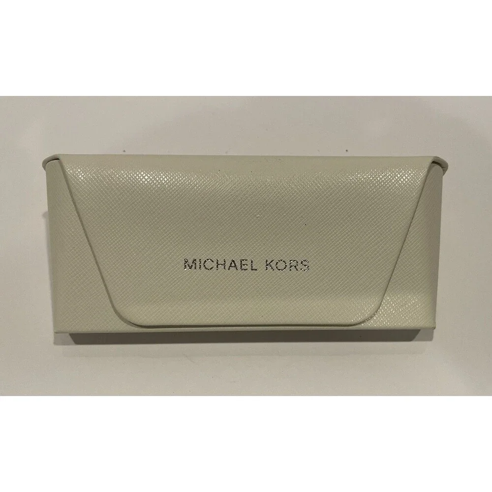 Michael Kors Glasses Case Off White & Silver Excellent